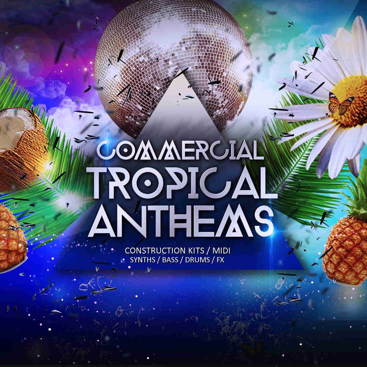 Audio Masters - Commercial Tropical Anthems Sample Packs Software GUI Artwork